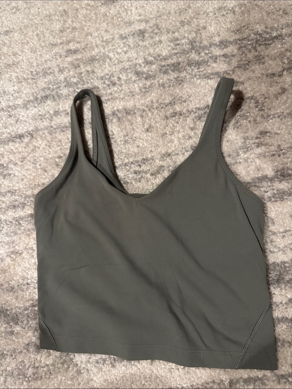 Women's Lululemon Olive Green Soft Everyday Bralette Tank